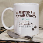 Family Critters Personalized Coffee Mug 232560
